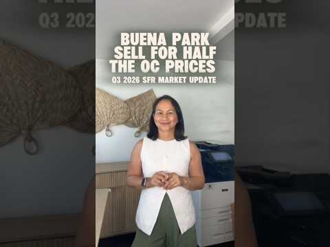 Buena Park home prices Q3 2026: half the Orange County average