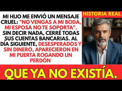 Mi Hijo Me Textea- '¡No Vengas A Mi Boda!'. Cerré Mi Billetera Y Me Alejé En Silencio.