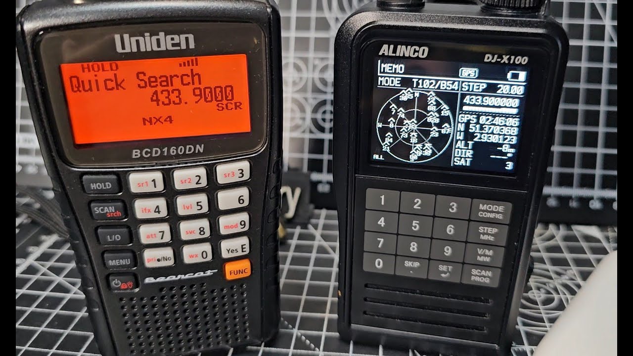 NEW - ALINCO DJ-X100 & UNIDEN 160DN - NXDN LIVE MODE - YouTube