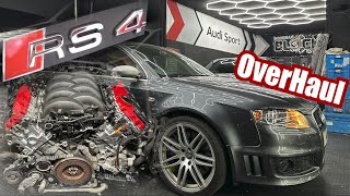 Customer agreed to repair the RS4 . Lets build a V8 ! Audi RS4 B7 is going back on the roads
