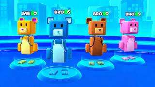 🐻 ME & MY 3 BROS! We Became a Team! | Super Bear Adventure screenshot 2