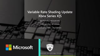 Variable Rate Shading Update Xbox Series Consoles