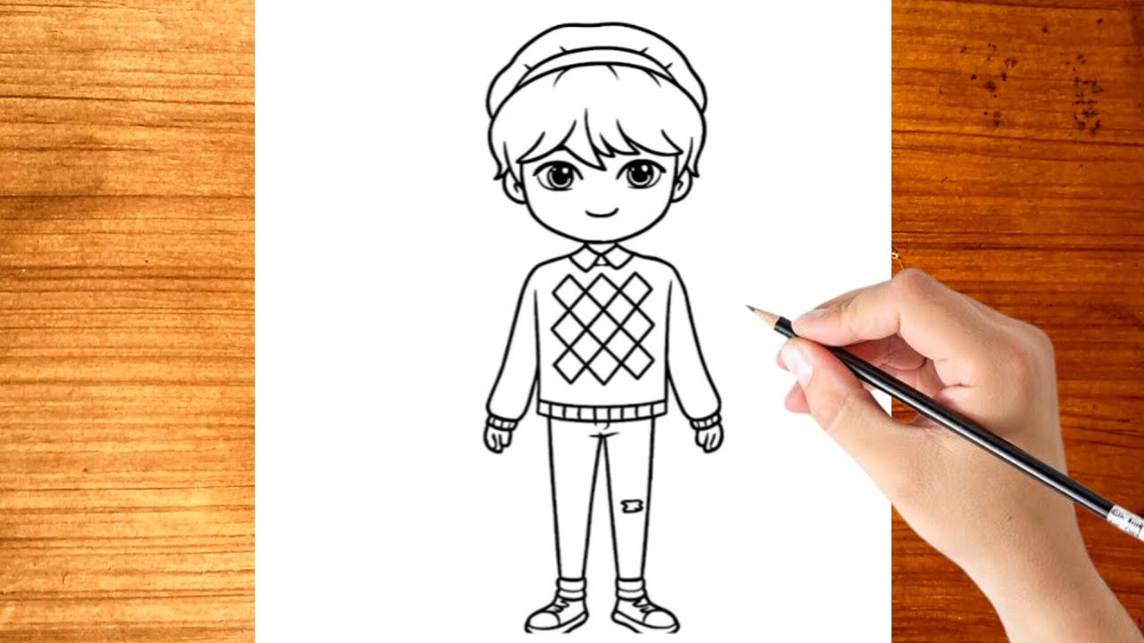 KPop Demon Hunters -  Baby Saja Boys Drawing / Kpop Demon Hunters Drawing Tutorial 