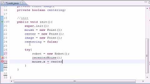 Java Game Development - 33 -  Intro to Mouselook