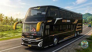 DOUBLE DECKER MEWAH! AERO BUS JB5 SDD SASIS MAN RR4 | JOGJA – SEMARANG | BUSSID MOD screenshot 1