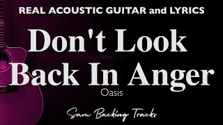Don't Look Back In Anger - Oasis (Acoustic Karaoke slow version)