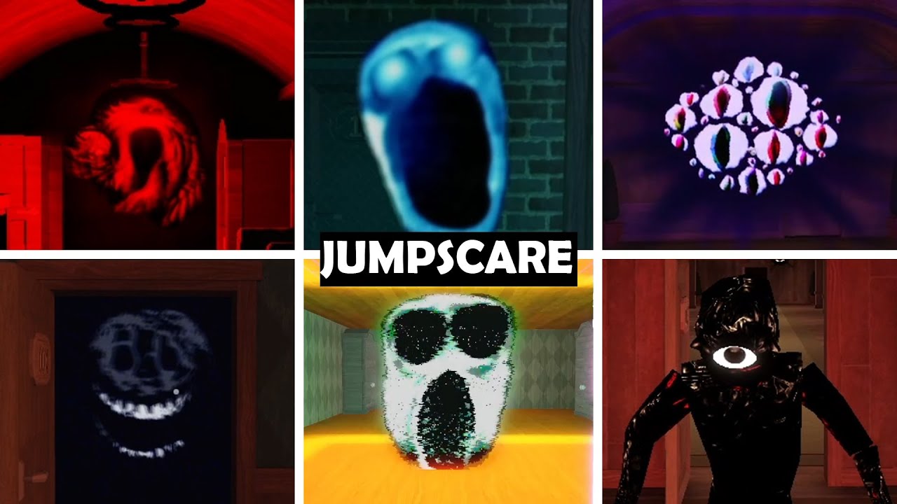 ALL JUMPSCARES IN ROBLOX DOORS HORROR GAME! YouTube