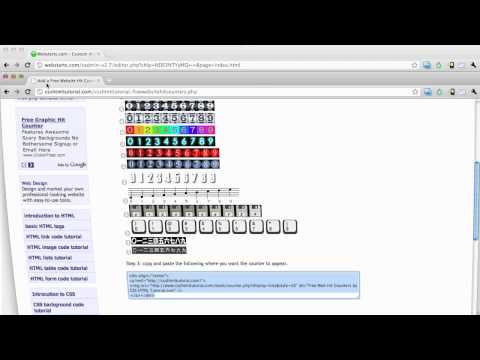 How To Add A Hit Counter To Your Website