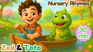 Nursery Rhymes Compilation for Kids with Zed &amp; Toto | Wheels on the Bus, Baby Shark, ABCs + More