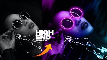 Glow in the Dark Portrait Effect Photoshop Tutorial