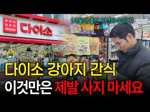 강아지간식 1000원, 수의사가 추천하는 다이소 강아지간식 공개 [마포동물병원, 오복동물치과]