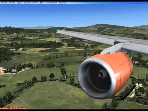 Fsx Easyjet A3 Landing Pristina Airport Youtube
