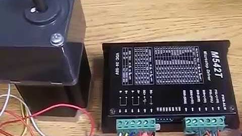 Nema 23 Stepper motor driven by M542T driver and Arduino Uno