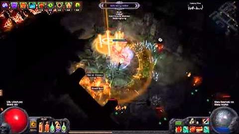 PoE - |Standard| Mapping on lv86 Wild Strike Shadow(75 Cells map with E.Weakness/monster life)