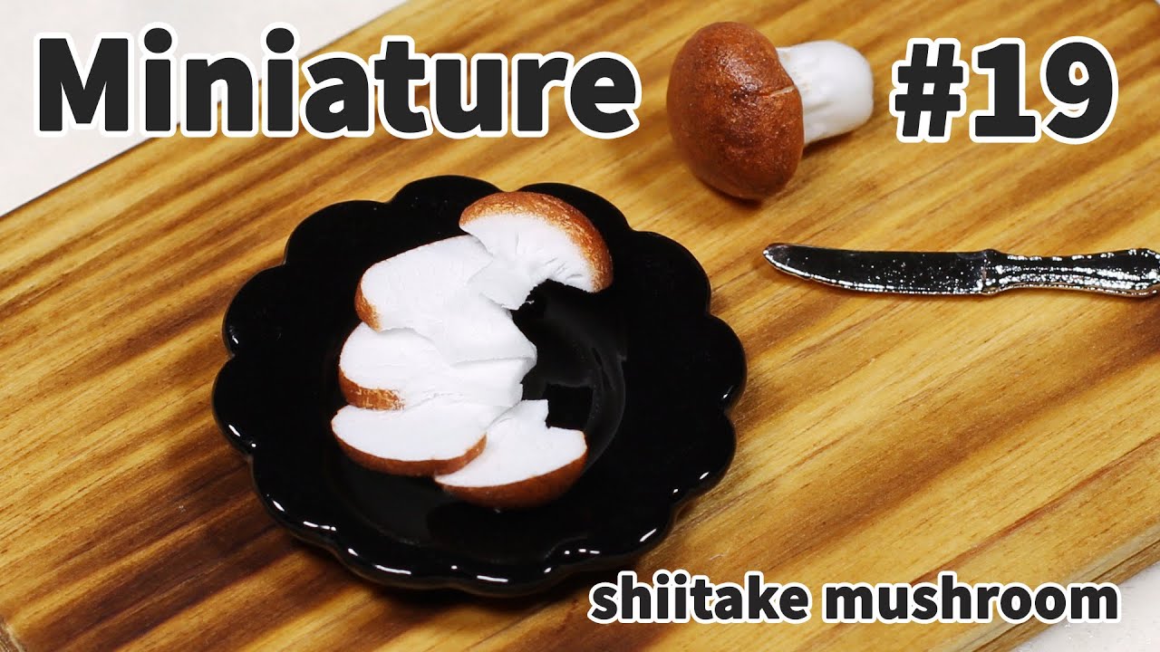 미니어쳐 토핑 만들기 #19 표고버섯 - Miniature topping series