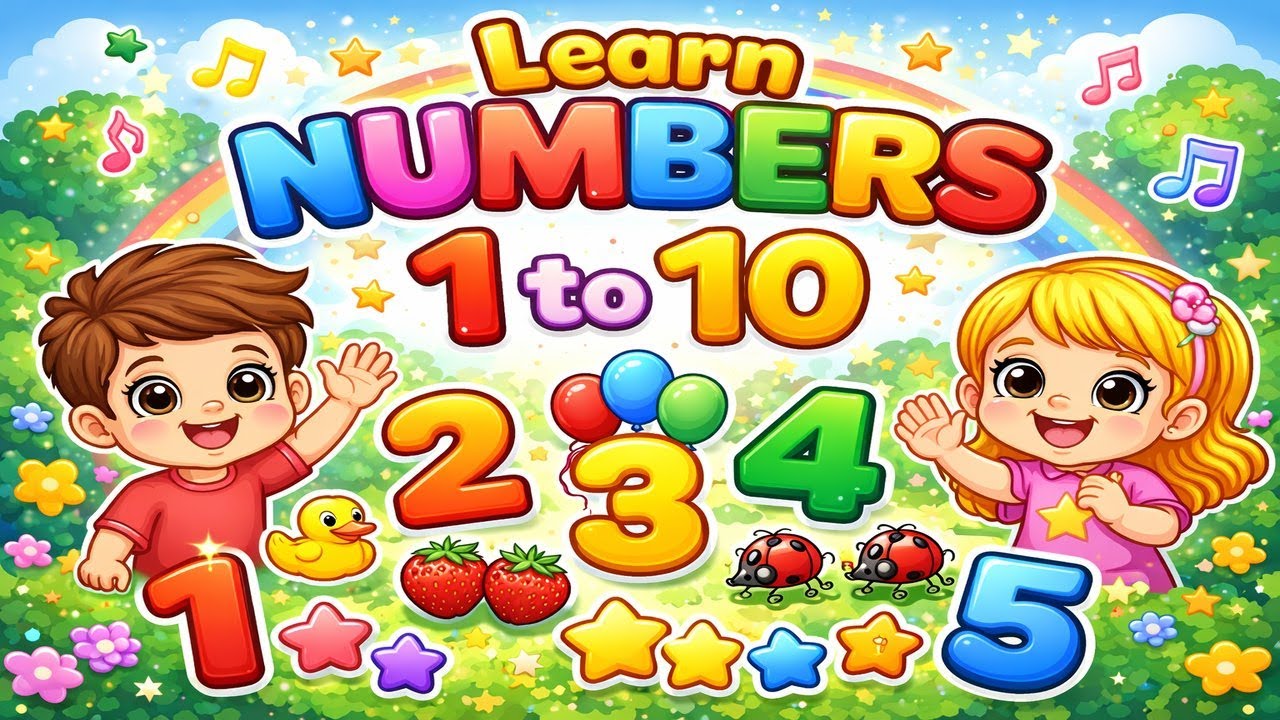 Numbersfun Learn Numbers 1 to 10 | Counting Song for Kids | Fun & Magical Learning ...