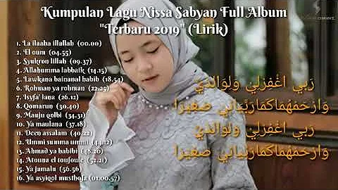 Nissa sabyan full album terbaru