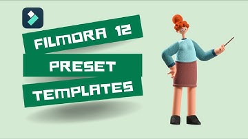 NEW PRESET TEMPLAES  / HOW TO EDIT AND CREATE TEMPLATES IN FILMORA 12