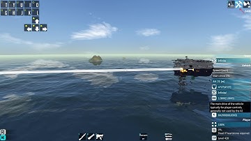 Dama does a From the Depths Death Ray weapon systems test.