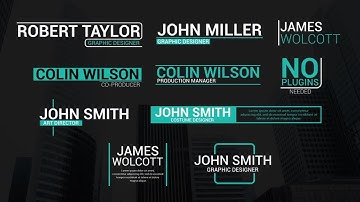 Modern Clean Titles After Effects Templates