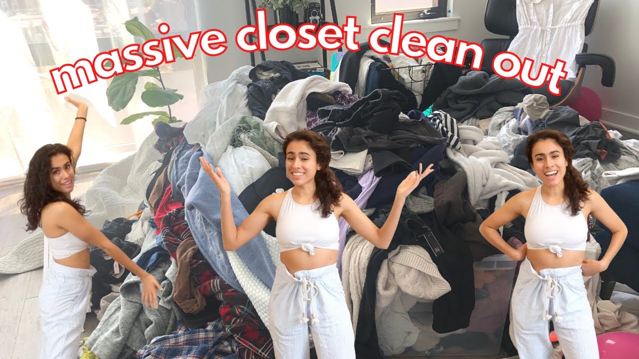 SPRING CLEANING | HUGE CLOSET CLEAN OUT 2021 - YouTube
