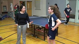 20180201 PSAL Girls Team SemiFinals - 3rd Singles - Table Tennis
