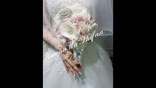 باقة ورد العروس بطريقة سهلة و جد أنيقة.  Elegant bridal bouquet by Hanaa Wa Shifaa