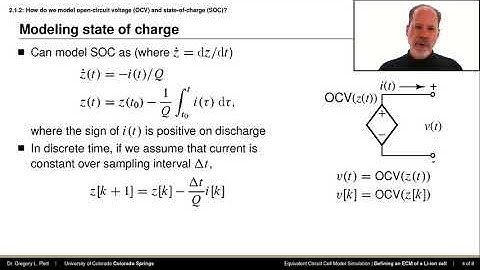 2.1.2 How do we model OCV and SOC? (Algorithms for BMS Specialization)