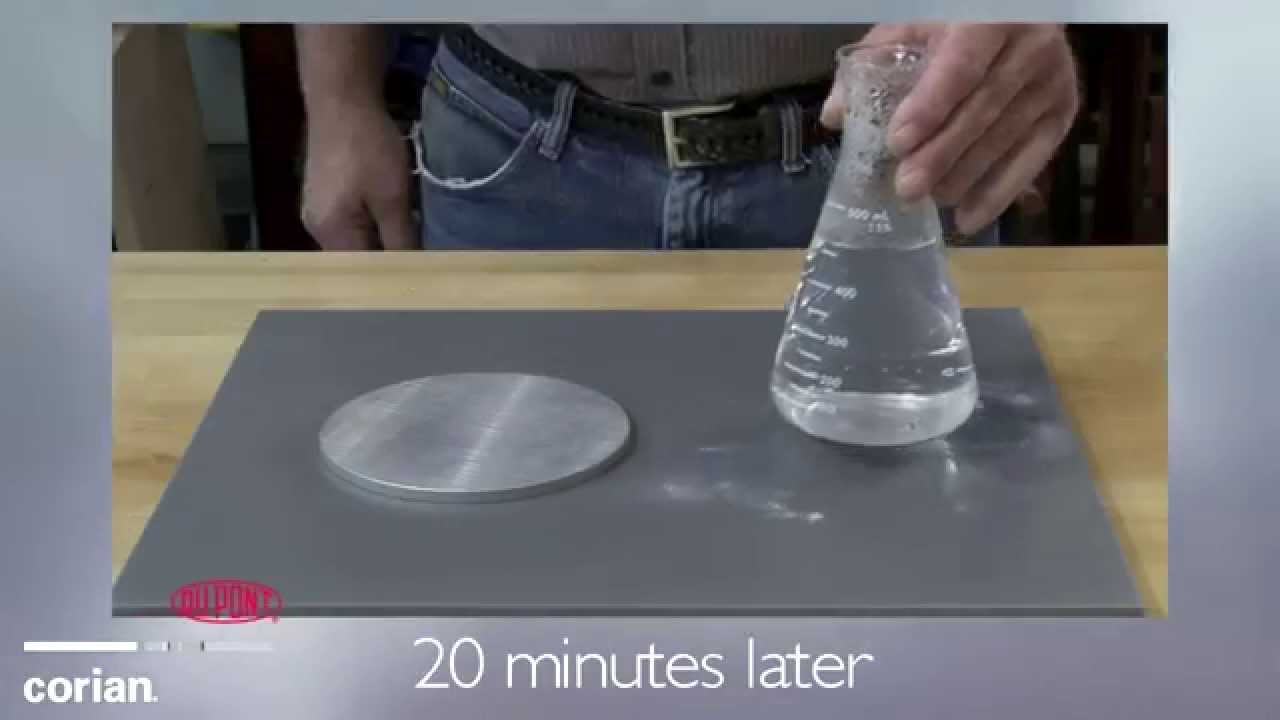 Heat Resistance And Dupont Corian Youtube