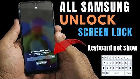 Samsung Fixing Keyboard Not Showing on Lock Screen |  Keyboard Error Fix 
