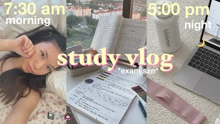 STUDY VLOG 🧸 exam week, getting back into a routine, morning routine, aesthetic vlog