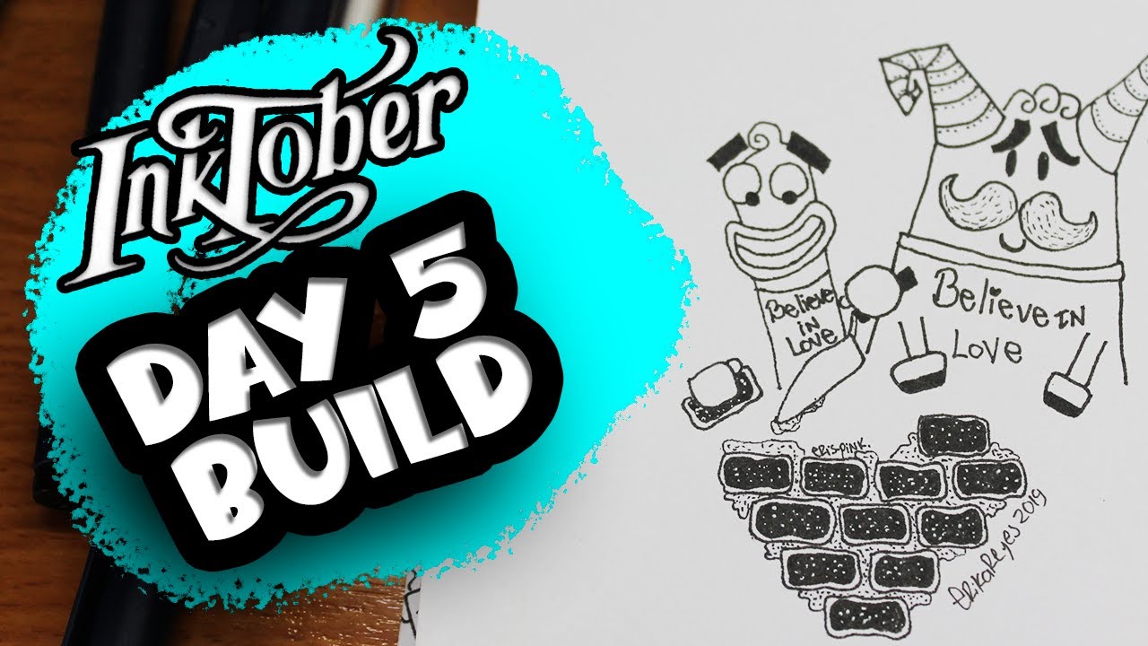 INKTOBER 2019 DAY 5 / DIA 5 BUILD - YouTube