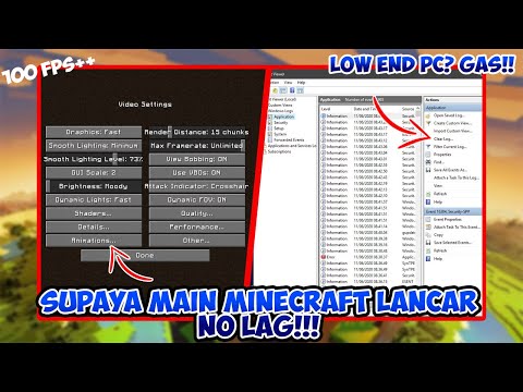 Video: Cara Menghilangkan Lag Di Minecraft