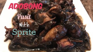 HOW TO COOK DELICIOUS SPRITE ADOBONG PUSIT| ADOBONG PUSIT