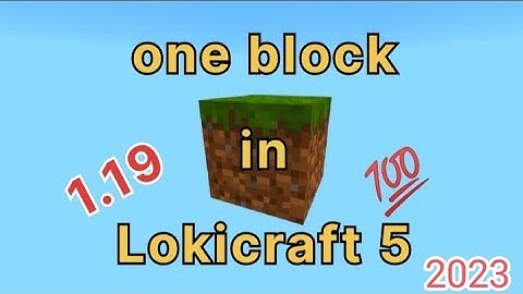 💯one block in lokicraft 5||@embella gaming||minecraft one block