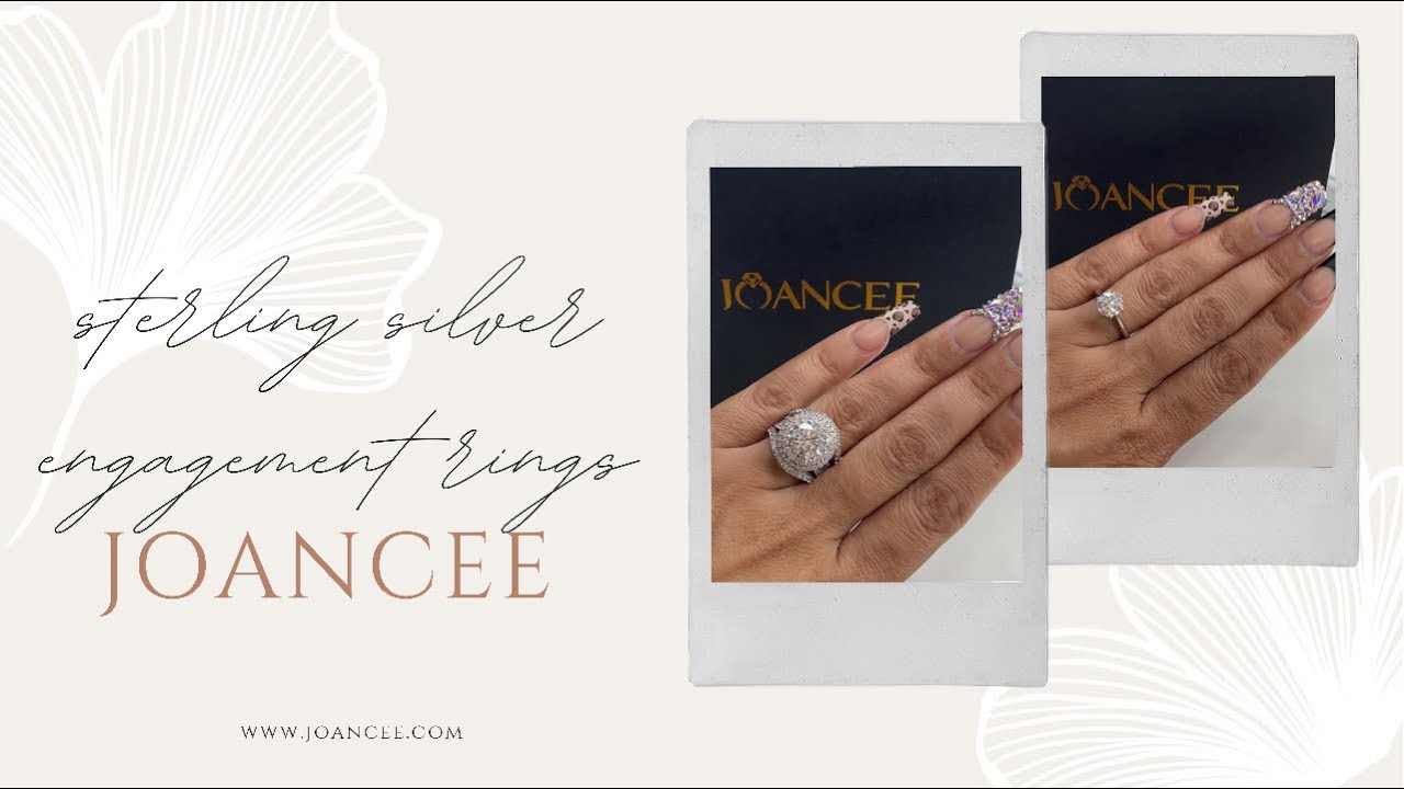 JOANCEE Moissanite & White Sapphire Sterling Silver Rings Stunning