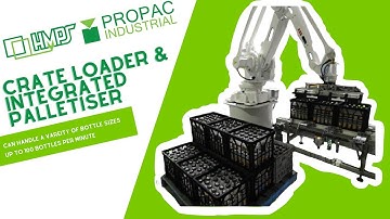 HMPS Plastic Milk Crate Loader with Integrated Robotic Palletiser