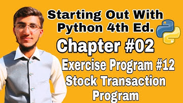 Starting Out with Python Chapter 2 Exercise Program 12   Stock Transaction Python Program