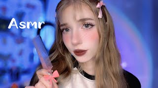 АСМР *Сон* Соберу тебя на прогулку ☔️🎀💕 ✨ASMR makeup girl