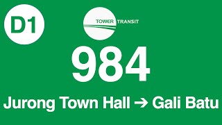 Tower Transit Trunk 984 Direction 1 Hyperlapse