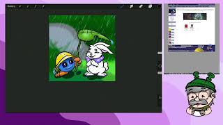 Working On a Neopets Art Gallery Submission