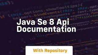 java se 8 api documentation