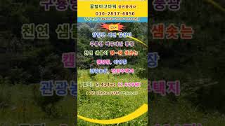 (급매) 양양군 캠핑장 야영장 관광농원 전원주택지 토지 1,638평