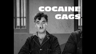 Cocaine gags in silent movies, featuring Charlie Chaplin