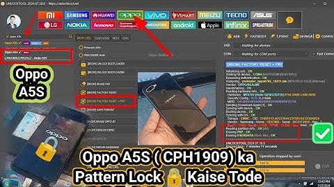 Oppo A5S || Pattern Unlock Tool 🔥 || Simple Method || CPH1909 || Unlock Tool One Click Remove Frp ✅✅