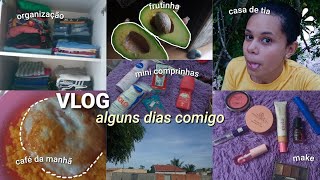 VLOG: alguns dias comigo 🤍🎀 | organização, café da manhã, mini comprinhas, casa de tia