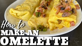 How to make an omelette on the griddle for beginners