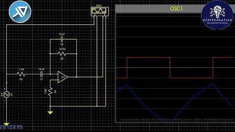 Operational amplifier as a differentiator | simulation practical | opamp tutorial | Electrovation |