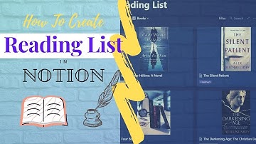 How to create Reading List in Notion (Similar to the Template)