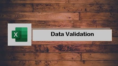 Data Validation